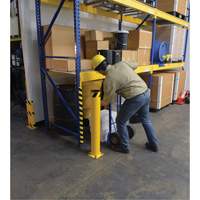 Borne, Acier, 42" h x 5-1/2" la, Jaune Haskins Industrial Inc.