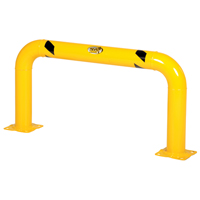 High Profile Machinery Guards, 4' W x 2' H, Yellow Haskins Industrial Inc.