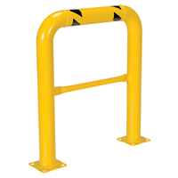 High Profile Machinery Guards, 3' W x 3.5' H, Yellow Haskins Industrial Inc.