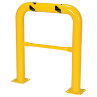 High Profile Machinery Guards, 3' W x 3.5' H, Yellow Haskins Industrial Inc.