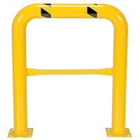 High Profile Machinery Guards, 3' W x 3.5' H, Yellow Haskins Industrial Inc.