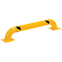 Low Profile Rack Guards, 4' W x 0.75' H, Yellow Haskins Industrial Inc.