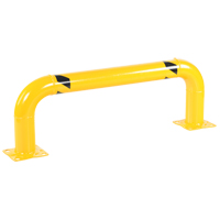 Low Profile Rack Guards, 4' W x 1.4' H, Yellow Haskins Industrial Inc.
