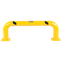 Low Profile Rack Guards, 4' W x 1.4' H, Yellow Haskins Industrial Inc.