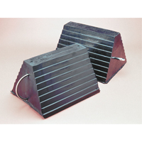 Wheel Chock, 9" x 8" x 6", Black Haskins Industrial Inc.