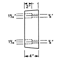 Butoirs de quai en caoutchouc moul&eacute;s, Caoutchouc, 13" la x 4" p x 12" h Haskins Industrial Inc.