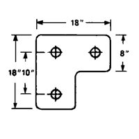 Butoirs de quai en caoutchouc moul&eacute;s, Caoutchouc, 18" la x 4" p x 18" h Haskins Industrial Inc.