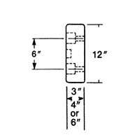 Butoirs de quai en caoutchouc moul&eacute;s, Caoutchouc, 30" la x 4" p x 10" h Haskins Industrial Inc.