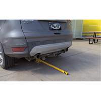 Fold-Down Bollards, Steel, 42" H x 1-3/4" W, Yellow Haskins Industrial Inc.