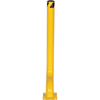 Offset Bollard, Steel, 54" H x 4-1/2" W, Yellow Haskins Industrial Inc.
