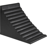 Wheel Chock, 9-7/8" x 7-1/8" x 7-1/2", Black Haskins Industrial Inc.