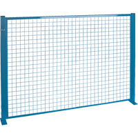 Perimeter Guards - Mesh Style, 4' H x 8' W, Blue Haskins Industrial Inc.