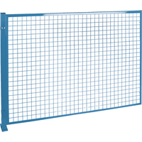 Perimeter Guards - Mesh Style, 4' H x 8' W, Blue Haskins Industrial Inc.