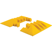 Yellow Jacket&reg; 3-Channel Heavy Duty Cable Protector - End Caps Haskins Industrial Inc.