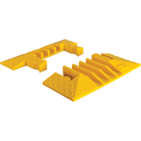 Yellow Jacket&reg; 4-Channel Heavy Duty Cable Protector - End Caps Haskins Industrial Inc.