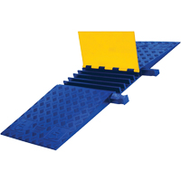 Yellow Jacket&reg; Heavy Duty ADA/DDA Cable Protector, 5 Channels, 18" L x 50" W x 1.875" H Haskins Industrial Inc.