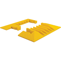 Yellow Jacket&reg; 5-Channel Heavy Duty Cable Protector - End Caps Haskins Industrial Inc.