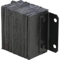 Butoir de quai lamell&eacute;, Horizontal, Caoutchouc, 12" la x 6" p x 10" h Haskins Industrial Inc.