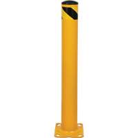 Bollard, Steel, 36" H x 4-1/2" W, Yellow Haskins Industrial Inc.