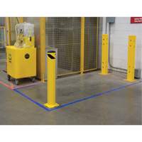 Safety Bollard, Steel, 36" H x 5-1/2" W, Yellow Haskins Industrial Inc.