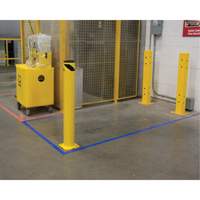 Safety Bollard, Steel, 42" H x 5-1/2" W, Yellow Haskins Industrial Inc.