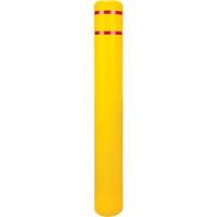 Polyethylene Bollard Cover, 6-5/8" Dia. x 52" L, Red/Yellow Haskins Industrial Inc.