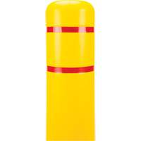 Polyethylene Bollard Cover, 6-5/8" Dia. x 60" L, Red/Yellow Haskins Industrial Inc.