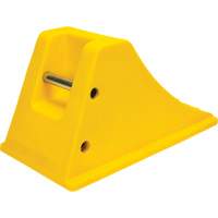 Wheel Chocks with Aluminum Tread, Polyurethane, Safety Yellow, 11-1/4" W x 21" D x 12-1/4" H Haskins Industrial Inc.