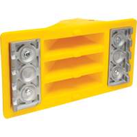 Wheel Chocks with Aluminum Tread, Polyurethane, Safety Yellow, 11-1/4" W x 21" D x 12-1/4" H Haskins Industrial Inc.