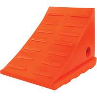 35 Ton General Purpose Wheel Chock, Urethane, Orange Haskins Industrial Inc.