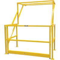 Barri&egrave;re de s&eacute;curit&eacute; pour mezzanine, 70" lo x 77" ha, 78" &eacute;lev&eacute;e, Jaune Haskins Industrial Inc.