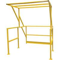 Barri&egrave;re de s&eacute;curit&eacute; pour mezzanine, 70" lo x 77" ha, 78" &eacute;lev&eacute;e, Jaune Haskins Industrial Inc.