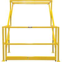 Barri&egrave;re de s&eacute;curit&eacute; pour mezzanine, 70" lo x 77" ha, 78" &eacute;lev&eacute;e, Jaune Haskins Industrial Inc.