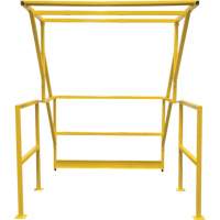 Barri&egrave;re de s&eacute;curit&eacute; pour mezzanine, 70" lo x 77" ha, 78" &eacute;lev&eacute;e, Jaune Haskins Industrial Inc.