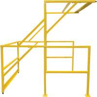 Barri&egrave;re de s&eacute;curit&eacute; pour mezzanine, 70" lo x 77" ha, 78" &eacute;lev&eacute;e, Jaune Haskins Industrial Inc.