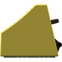 Checkers Safety Heavy-Duty Ultra Class Mining Wheel Chock, HDPE, Yellow, 14-1/2" W x 17-1/2" D x 16" H Haskins Industrial Inc.