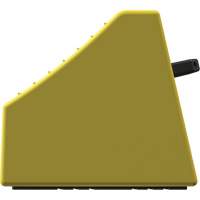 Checkers Safety Heavy-Duty Ultra Class Mining Wheel Chock without Bracket, HDPE, Yellow, 14-1/2" W x 17-1/2" D x 16" H Haskins Industrial Inc.