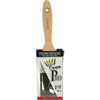 Crown Pro Angular Paint Brush, Poly/Nylon, Wood Handle, 2-1/2" Width Haskins Industrial Inc.