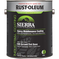 Sierra Performance S60 Water-Based Epoxy Maintenance Coating Accent Base, Gallon, Tint Base Haskins Industrial Inc.