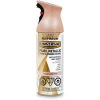 Universal&reg; Pearl Paint & Primer In One Spray Paint, Champagne Pink, Metallic, Aerosol Can Haskins Industrial Inc.