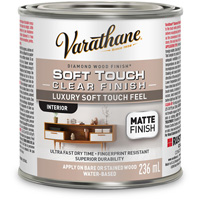 Rev&ecirc;tement &agrave; fini diamant pour bois Varathane, 236 ml, Transparent, Mat Haskins Industrial Inc.