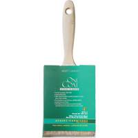 Pinceau pour murs et moulures One Coat, Soie blanche, Manche Bois, Largeur de 4" Haskins Industrial Inc.