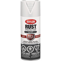 Rust Protector&reg; Enamel Paint, White, Very Flat, 12 oz., Aerosol Can Haskins Industrial Inc.