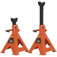 856A Jack Stands, Locking Handle/Ratchet, 6 Ton(s) Capacity, 15-1/2" - 24" H Haskins Industrial Inc.
