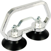 Vacuum Cups - Heavy-Duty Double Cup, 30 lbs. Capacity, 3", Pull-bar, 7" Handle Length Haskins Industrial Inc.