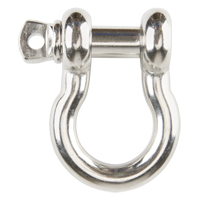 Screw Pin Anchor Shackle, 1/4", Screw Pin, Stainless Steel Haskins Industrial Inc.