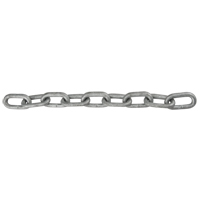 Chaîne &agrave; maillon droit, Acier &agrave; faible teneur en carbone, 1/8" x 1000' (304,8 m) l, Calibre 30, Charge d'utilisation 400 lb (0,2 tonne) Haskins Industrial Inc.