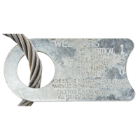 &eacute;lingue de levage &agrave; c&acirc;ble m&eacute;tallique - deux boucles Haskins Industrial Inc.