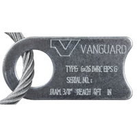 &eacute;lingue de levage &agrave; c&acirc;ble m&eacute;tallique - deux boucles, galvanis&eacute; Haskins Industrial Inc.