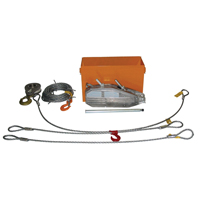 Tirfor&reg; Wire Rope Hoist TU32 Rescue Kit, 5/8" Wire Diameter, 8000  lbs. (4 tons) Capacity Haskins Industrial Inc.